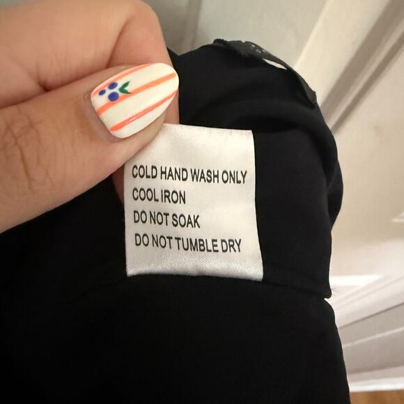 White Fox Come Back Mini Dress Rhinestone Cocktail Black Size Small - Picture 8 of 8